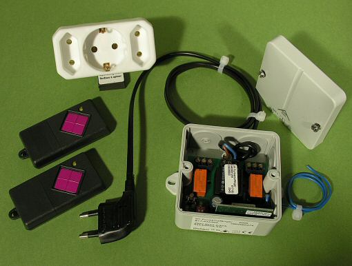 Profi Funkset 2Kanal mit 2 Handsender 1Kanal, mit Eurostecker und