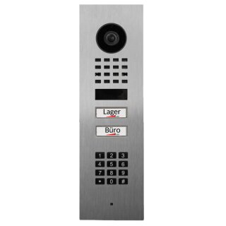 Gegensprechanlage Unterputz IP Video D1102KV - 2 Taster + Tastaturschloß